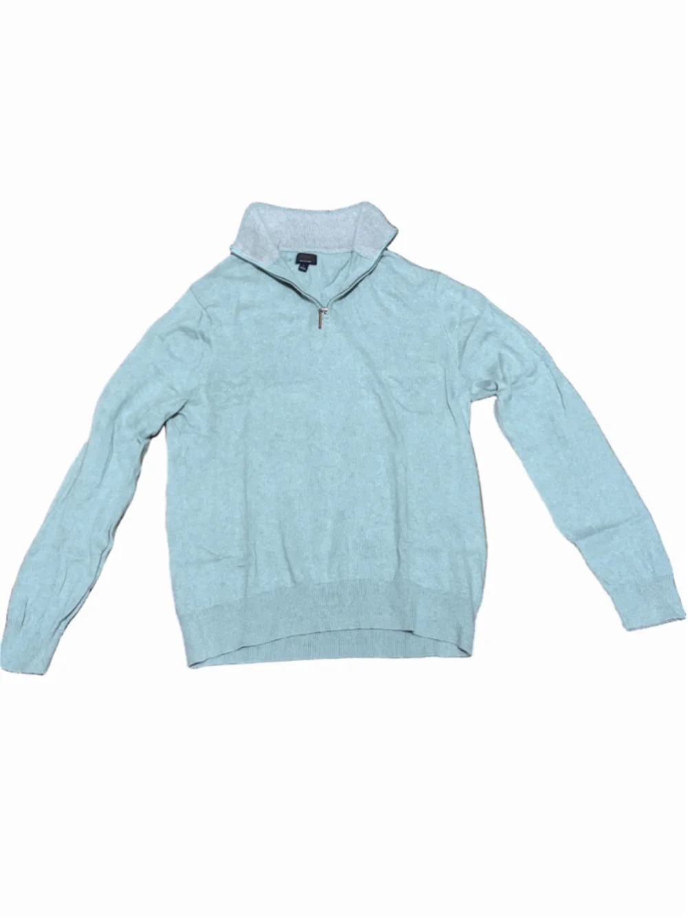 NWT J.Crew Cotton quarter-zip sweater in large